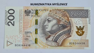 200 zł  2015 r SUPER RADAR  BE 8344438 St. 1 / UNC /
