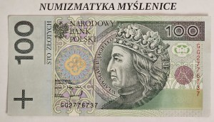 100 zł 1994 r Seria / GG 2776737 /