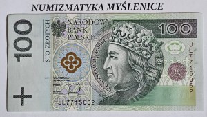 100 zł 1994 r Seria /JL 7715062/