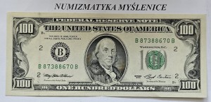 100 DOLARÓW  1993 SER. B 87388670 B  - /ŁADNY STAN/ 