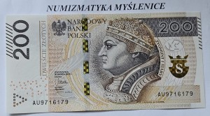 200 zł  2015 r SUPER RADAR  AU 97161179 St. 1 / UNC /