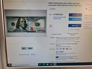 100 DOLARÓW 2017 A  SERIA ZASTĘPCZA  /00431179*/