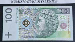 100 zł 1994 r Seria zastępcza YB 6245726/St. 1 UNC  / 