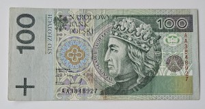100 ZŁ 1994 r  AA 3848927 - DRUK LONDYN 