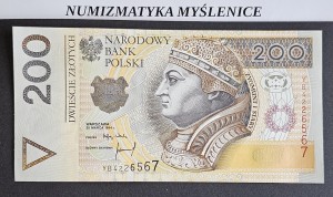 200 ZŁ YB 4226567 - 1994 r RZADKA SERIA ZASTĘPCZA  /UNC-/  