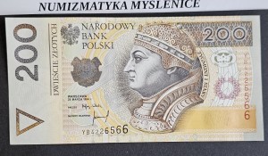 200 ZŁ YB 4226566 - 1994 r RZADKA SERIA ZASTĘPCZA  /UNC-/    (1)
