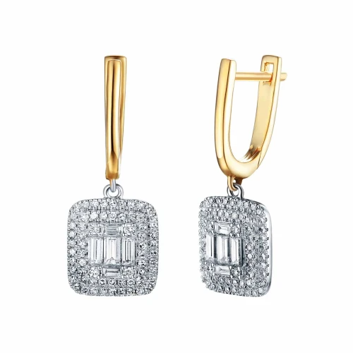 Kolczyki z diamentami Adiamo E59279 YW A.webp