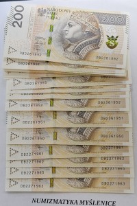 URODZINY ? DB 22 6 1954  BANKNOT 200 ZŁ Oryginał -/ Super prezent /          