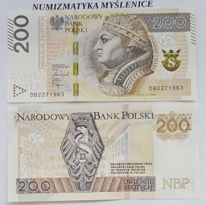 URODZINY ? DB 22 7 1963  BANKNOT 200 ZŁ Oryginał -/ Super prezent /          