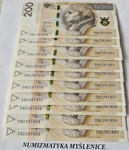 URODZINY ? DB 22 6 1954 BANKNOT 200 ZŁ Oryginał -/ Super prezent /                