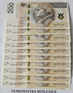URODZINY ? DB 22 6 1962 BANKNOT 200 ZŁ Oryginał -/ Super prezent /                       