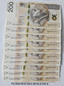 URODZINY ? DB 22 6 1973 BANKNOT 200 ZŁ Oryginał -/ Super prezent /                                  