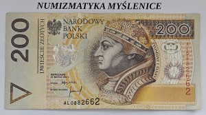 200 zł  1994 r SERIA AL 0882662 - / DRUK LONDYN /