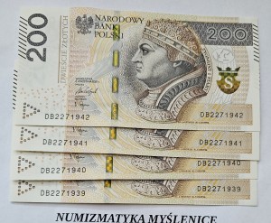 URODZINY ? DB 22 7 1941 BANKNOT 200 ZŁ Oryginał -/ Super prezent /                         