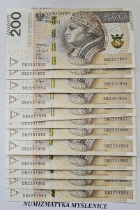 URODZINY ? DB 22 5 1956  BANKNOT 200 ZŁ Oryginał -/ Super prezent /                             